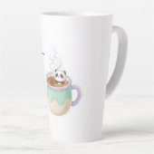 Cute Kawaii Panda in Tea Mug Illustration (Angle droit)