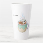 Cute Kawaii Panda in Tea Mug Illustration (Devant)