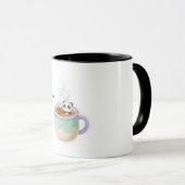 Cute Kawaii Panda in Tea Mug Illustration (Devant droit)