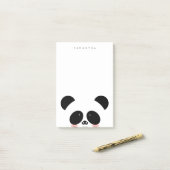 Cute Kawaii Panda | Jouw namen toevoegen Post-it® Notes (Op bureau)