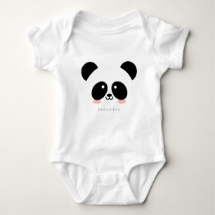 Cute Kawaii Panda Jouw namen toevoegen Romper