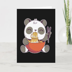 Cute Kawaii Panda Ramen Japanse Gift Kaart