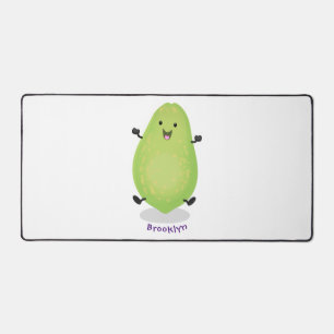 Cute kawaii papaya paw cartoon illustratie bureaumat