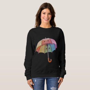 Cute Kawaii Paraplu Dames Hoodie Trui