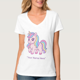 Cute Kawaii Pastel Eenhoorn Regenboog Meisjes Verj T-shirt