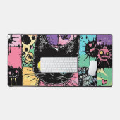 Cute Kawaii Pastel Goth Chat Déplaisant (Clavier et souris)