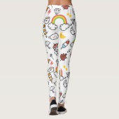 Cute Kawaii Pattern-leggings Leggings (Achterkant)
