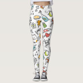Cute Kawaii Pattern-leggings Leggings (Voorkant)