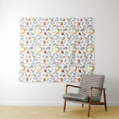 Cute Kawaii Pattern tapestries Wandkleed (In Situ (horizontaal))