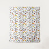 Cute Kawaii Pattern tapestries Wandkleed (Voorkant)