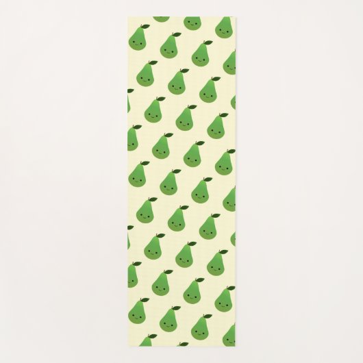 Cute Kawaii Pear Pattern Yogamat (Voorkant)