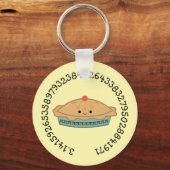 Cute Kawaii Pi Pie Sleutelhanger (Voorkant)