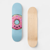 Cute Kawaii Pink Donut Skateboard (Voorkant)