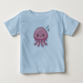 Cute Kawaii Pink Jellyfish Sticker Design -Happy C