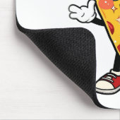 Cute Kawaii Pizza Cartoon Mousepad Muismat (Hoek)