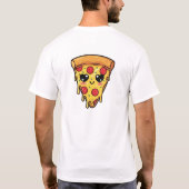 Cute Kawaii Pizza Slice T-Shirt | Funny Pizza Love (Dos)