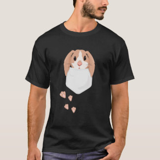 Cute Kawaii Pocket Bunny Egg Happy Paaszondag T-shirt
