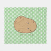 Cute Kawaii Potato Japans Fleece Deken (Voorkant (Horizontaal))