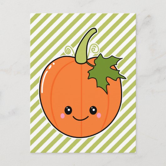 Cute Kawaii Pumpkin Briefkaart (Voorkant)