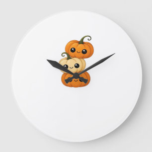 Cute kawaii pumpkin trio Classic T-Shirt.png Grote Klok