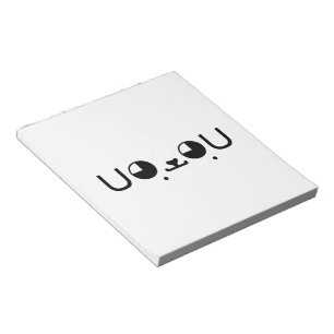 Cute Kawaii Puppy Dog Japans Kaomoji Emoticon Notitieblok