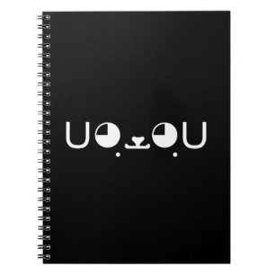 Cute Kawaii Puppy Dog Japans Kaomoji Emoticon Notitieboek