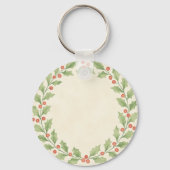 Cute Kawaii Puppy Face Keychain (Achterkant)