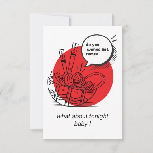 Cute Kawaii Ramen - Funny Japanese Food Bedankkaart (Voorkant)