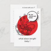 Cute Kawaii Ramen - Funny Japanese Food Bedankkaart (Voorkant / Achterkant)