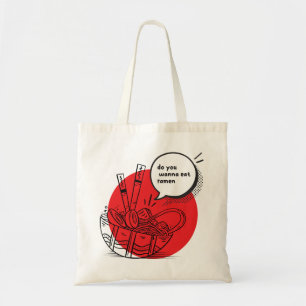 Cute Kawaii Ramen - Grappig Japans eten Tote Bag