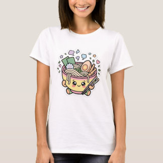 Cute Kawaii Ramen Kom Anime Esthetiek Japans T-shirt