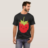 Cute Kawaii Red Raspberry T-shirt (Voorkant volledig)