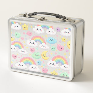 Cute Kawaii Regenboog Kinderen Lunchbox