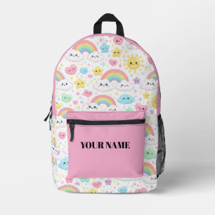 Cute Kawaii Regenboog Rugzak Gepersonaliseerde T
