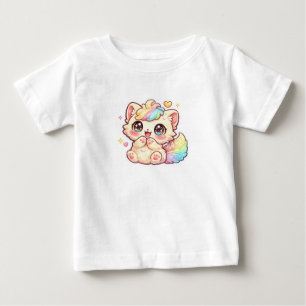 Cute Kawaii Regenwolk Katje Pastel Fluffy Kat Stic