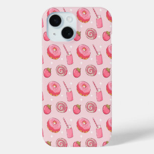 Cute Kawaii Roze Esthetische Voedingsmiddelen Naad