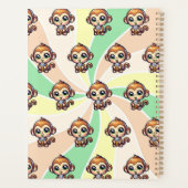 Cute Kawaii Singe avec thé bulle Personnalisé (Dos)