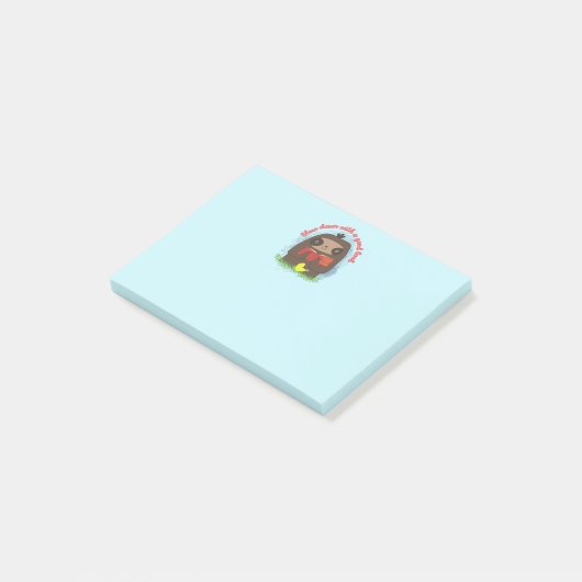 Cute Kawaii Sloth Book Lovers Post-it® Notes (Schuin)