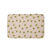 Cute Kawaii Smiling Avocado Pattern Badmat (Voorkant)