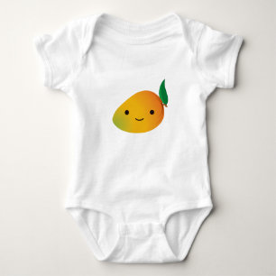 Cute Kawaii Smiling Mango Romper