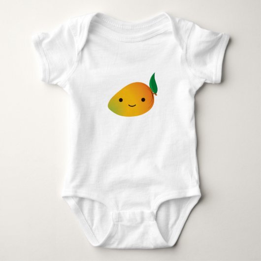 Cute Kawaii Smiling Mango Romper (Voorkant)