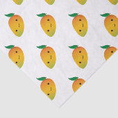 Cute Kawaii Smiling Mango Tissuepapier (Detail)