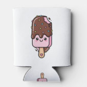 Cute Kawaii Smiling Popsicle Blikjeskoeler (Achterkant)