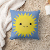 Cute Kawaii Smiling Sun Kussen (Deken)