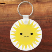 Cute Kawaii Smiling Sun Sleutelhanger (Voorkant)
