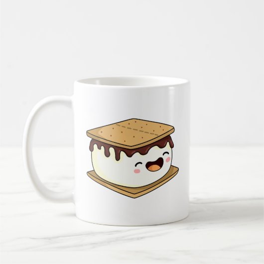 Cute Kawaii Smore Koffiemok (Links)
