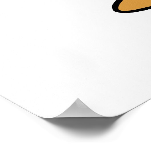 Cute Kawaii Snoep Apple Poster (Hoek)