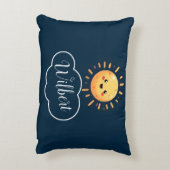 Cute Kawaii Solar System Planets Accent Pillow Accent Kussen (Achterkant (Verticaal))