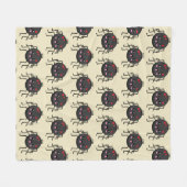 Cute Kawaii Spider Fleece Deken (Voorkant (Horizontaal))