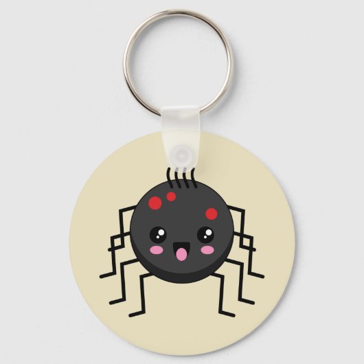 Cute Kawaii Spider Sleutelhanger (Voorkant)